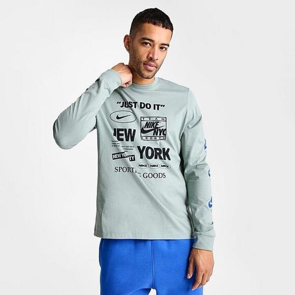 NIKE SPORTSWEAR JUST DO IT NYC GRAPHIC LONG-SLEEVE T-SHIRT size L NWT in pkg - Picture 1 of 8
